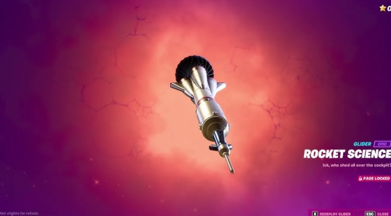 Rocket Science glider fortnite